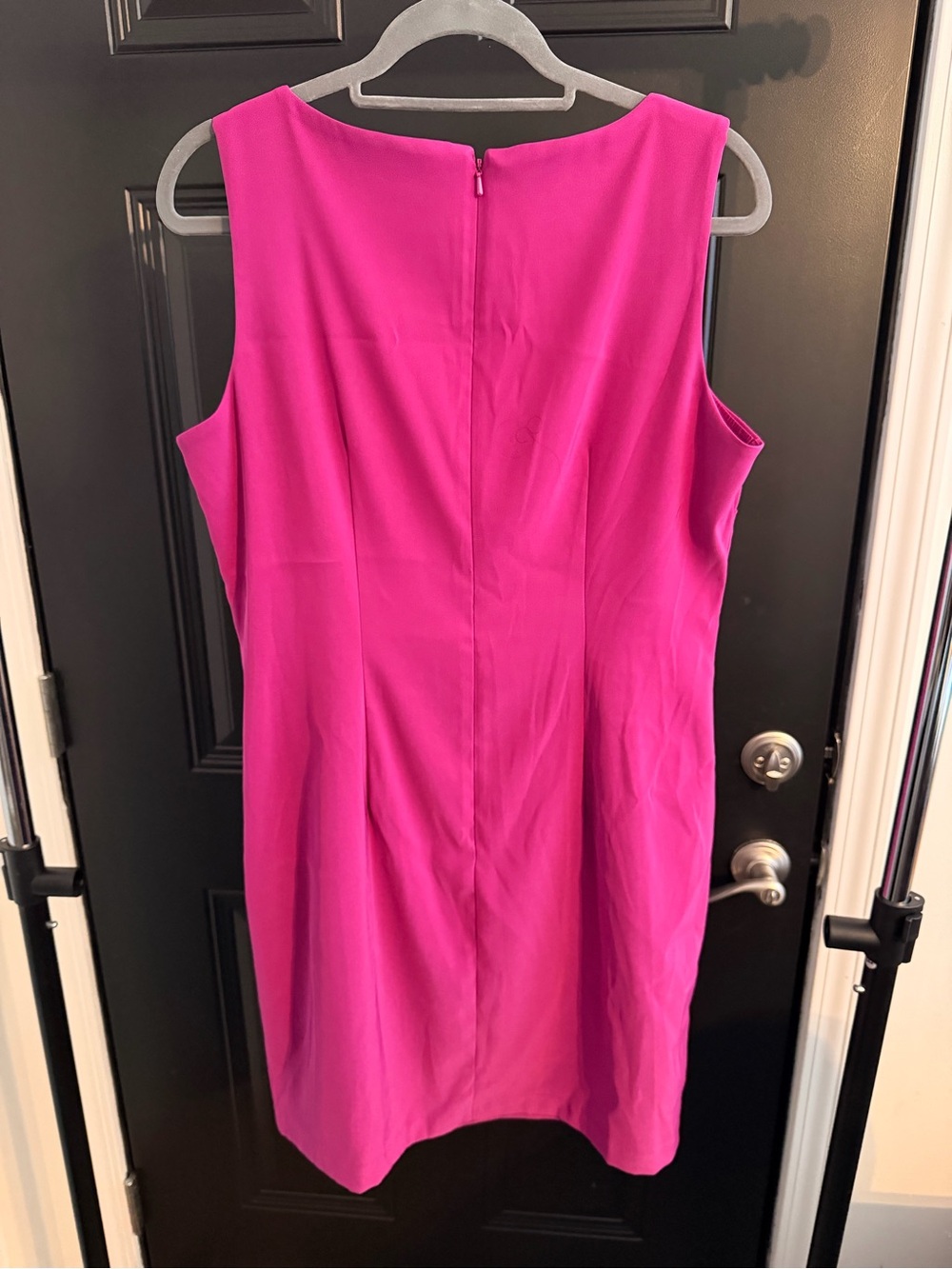 Dressbarn Classic Sleeveless Shift Dress - Fuchsia - Picture 4 of 4